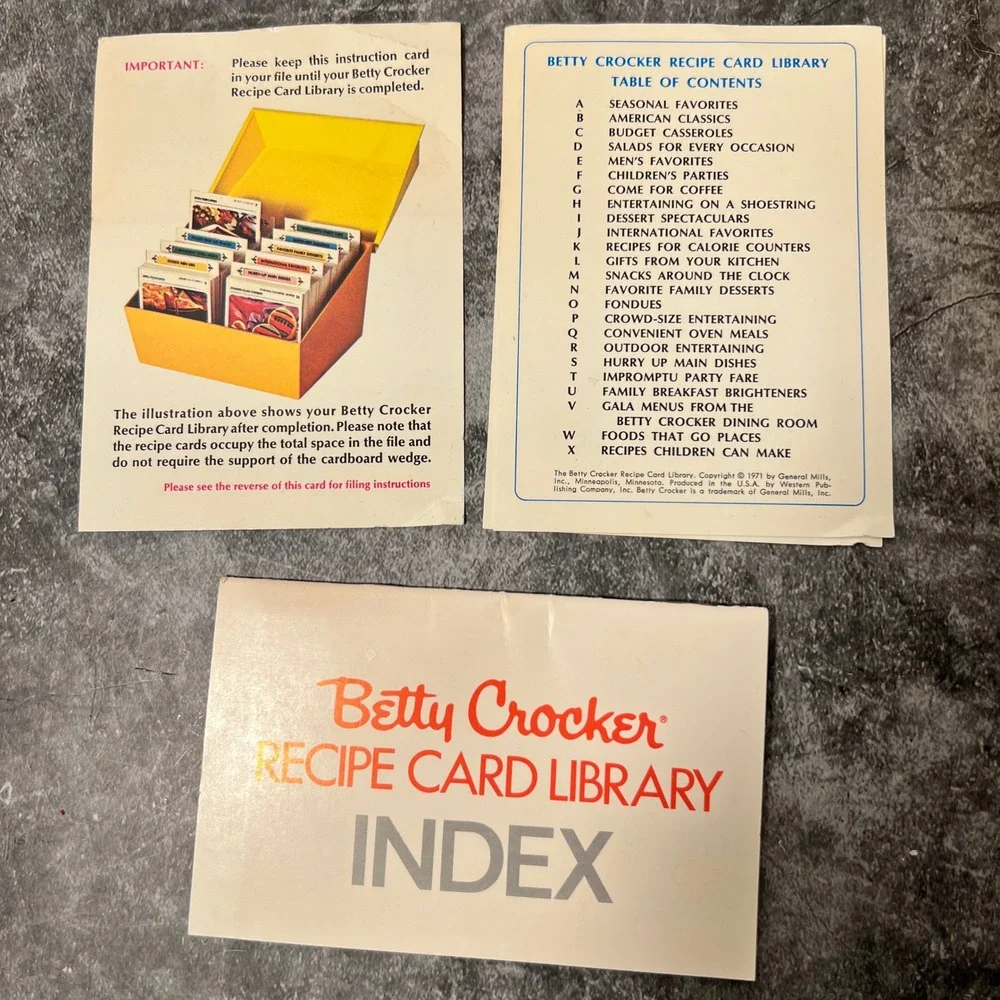 Vintage Betty Crocker Yello Plastic Recipe Box | Cottage Grandma